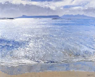 Fim de tarde, Eigg e Rum, 2013 (óleo sobre tela)