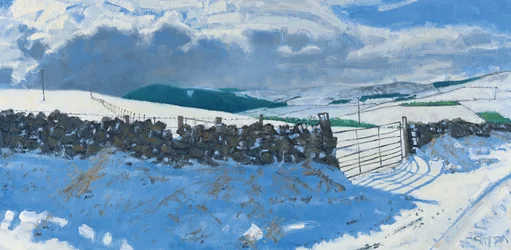 Paisagem de neve, início de março, 2014 (óleo sobre tela)