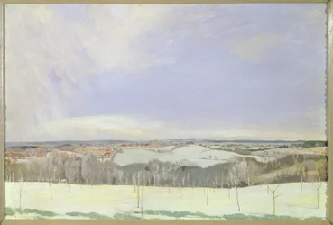 The Weald Winter, (têmpera no painel)