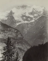 Jungfrau, Vista de Mürren, Suíça, c. 1860s.