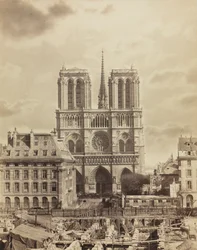 Notre Dame de Paris, início dos anos 1860.