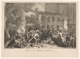 Bestorming van de Bastille, 14 juli 1789
Tomada da Bastilha, 14 de Julho de 1789 (título sobre o objecto)