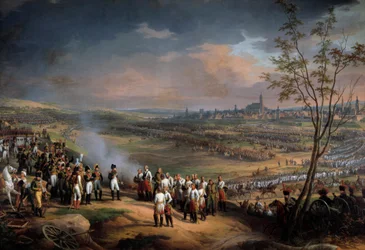 A rendição da cidade de Ulm em 20/10/1805, o Imperador Napoleão I recebeu a rendição do General Mack Detail. Pintura de Charles Thevenin (1764-1838) 1815 Sun. 2,48 x 3,82 m - A rendição da cidade de Ulm em 20/10/1805, o Imperador Napoleão I re