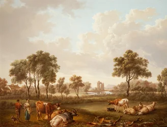 Paisagem com figuras, 1812