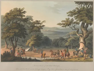N.º 7 Vista ao longe de Ciudad Rodrigo a partir do bosque de carvalhos junto à aldeia de Espeja, março de 1811