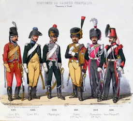 Trajes de Cavaleiros Franceses de 1743 a 1840