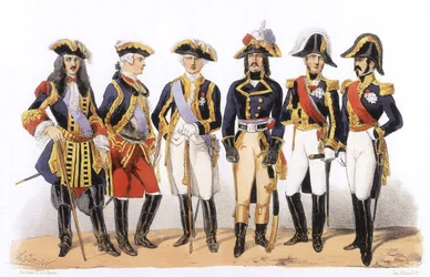 Trajes do exército francês: Oficiais militares