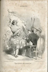 Ilustração de Charles Vernier (? -1887) em Le Charivari