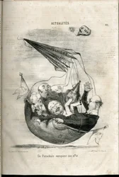 Ilustração de Charles Vernier (? -1887) em Le Charivari