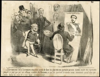 Ilustração de Charles Vernier (? -1887) em Le Charivari