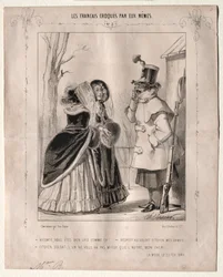Os franceses se desenham: Visconde, você é feio assim! ..., 1840.