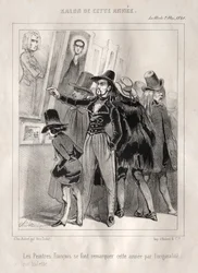 Os pintores franceses destacam-se este ano pela originalidade de seu banheiro, 1840.
