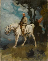 General Sir Frederick Sleigh Roberts, no seu cavalo Vonolel.