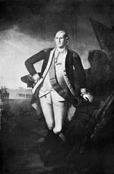 George Washington, o primeiro presidente dos Estados Unidos, final do século XVIII-início do século XIX