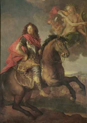 Retrato de Armand Jean Vignerot, duque de Richelieu no cerco de Castellamare em 1647