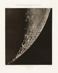 Carte photographique de la lune, planche XVI.A (Carta fotográfica da Lua, placa XVI.A),5 de setembro