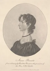 Anne Brontë, gravada por Walker & Boutall, c.1836-49 (gravura)