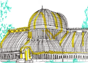 Botanic Gardens, Belfast, 2021 (caneta e marcador acrílico)