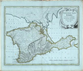 Mapa geral da Crimeia, 1791.