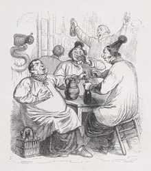 Os cantores da paróquia de The Complete Works of Béranger, 1836.