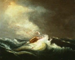 Navio na tempestade