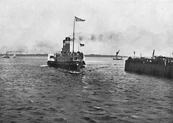 O Koh-I-Noor perto de Harwich, c1896