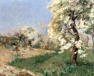 Flor de Pêra, Villiers-de-Bel (óleo sobre painel)