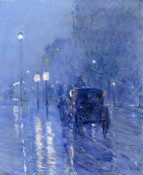 Meia-noite chuvosa, final da década de 1890 (óleo sobre tela)