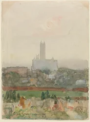 Catedral de Canterbury reta, 1889.
