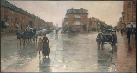 Dia chuvoso em Boston, 1885
