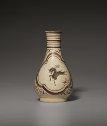 Um pequeno vaso Jizhou pintado, Dinastia Song-Yuan do Sul