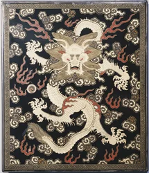 Caixa e tampa de bolo de tinta, período Qianlong