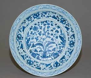 Prato grande, final do século XIV (porcelana)