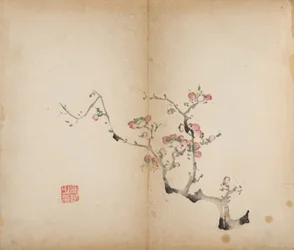 Dez estampas de estúdio de bambu, 1643 (xilogravura)