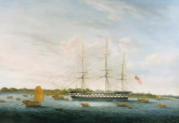 O Honorável Companheiro das Índias Orientais O Conde de Balcarras no Cantão, 1816