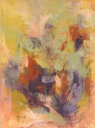 Composição abstrata, Série orgânica VI, 2023 (óleo sobre tela de linho)