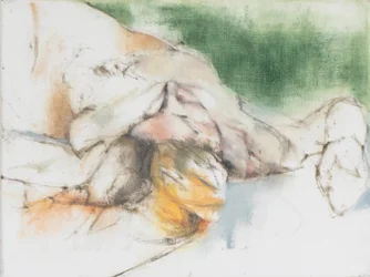 Maria, estudo de pintura de vida, 2018, (óleo sobre tela de linho)