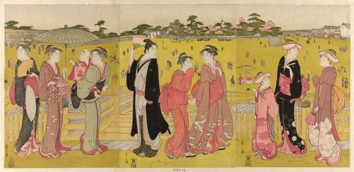 Passeando perto de Mihashi em Ueno
