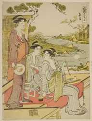 O Oitavo Mês (Nanryo), da série um Calendário da Elegância (Furyu junikagetsu)