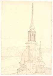 Uma das duas pequenas torres em Frederiksborg.