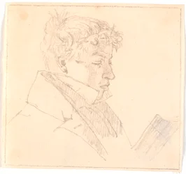 Lendo jovem, irmão mais velho do artista, pastor Carl Adolf Købke (1804-1840) ?