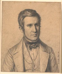 Retrato do irmão da esposa do artista, Christen Christensen Købke (1817-1846)