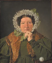 Retrato da mãe do artista, Cecilia Margrethe Købke, née Petersen
