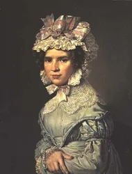 Retrato de uma Senhora com um vestido azul