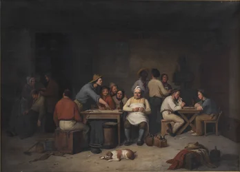 Uma cena na taverna Brockensbod
