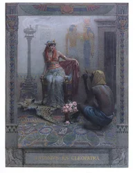 Cleópatra, cena de &39;Anthony and Cleopatra&39; de William Shakespeare (1564-1616)
