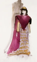 Traje para Jocaste em "A Máquina Infernal" de Jean Cocteau
