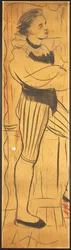 Tríptico (desenho de uma cena de namorados) (lápis sobre papel) (ver também 742029-30)