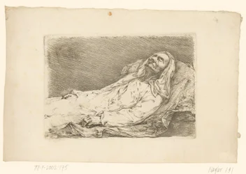 Retrato de Christian Bernhard Rode no seu leito de morte