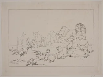 Montagem de Animais. Ilustração para "Reinike Fuchs"